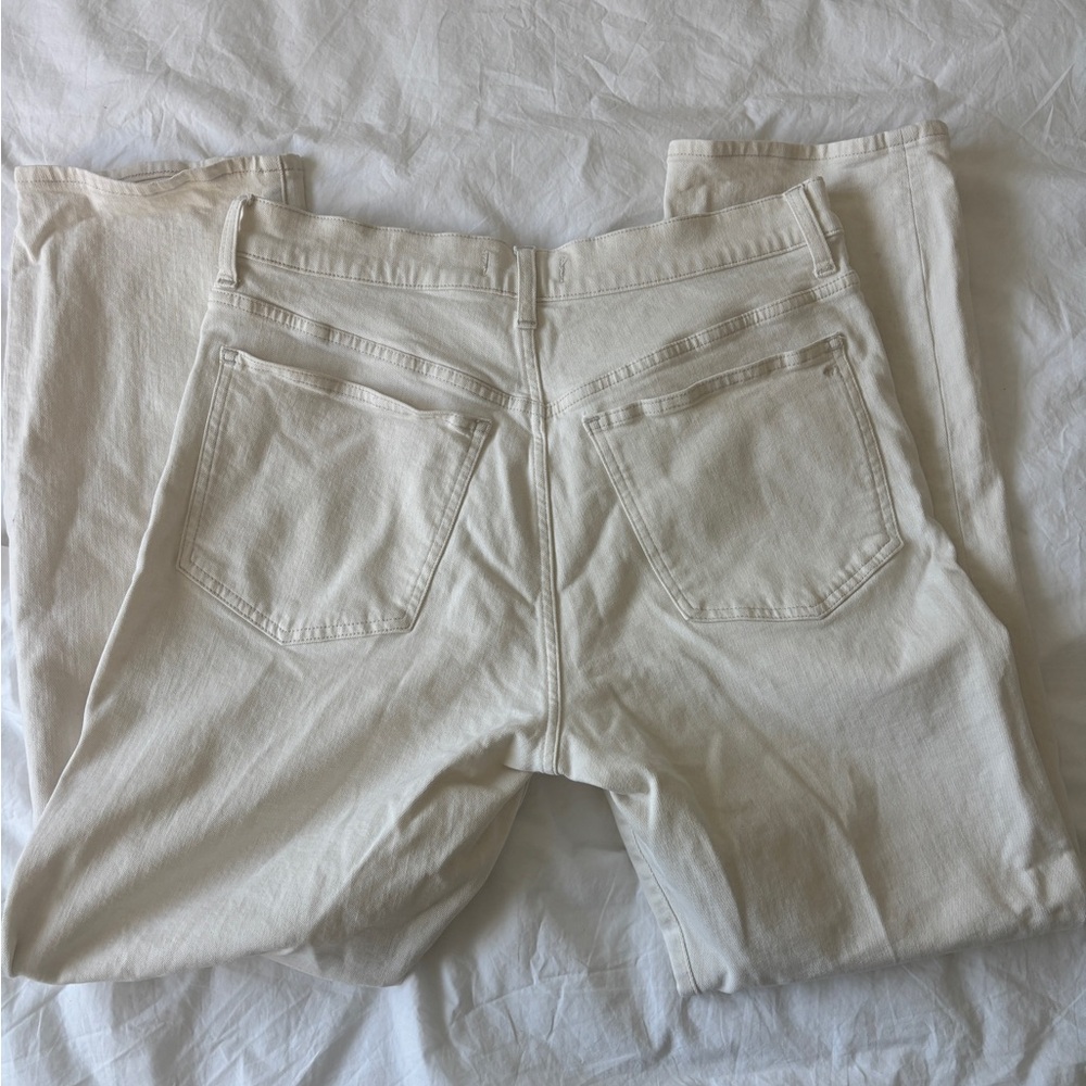 Madewell 90s Straight White Denim Jeans - Picture 3 of 8